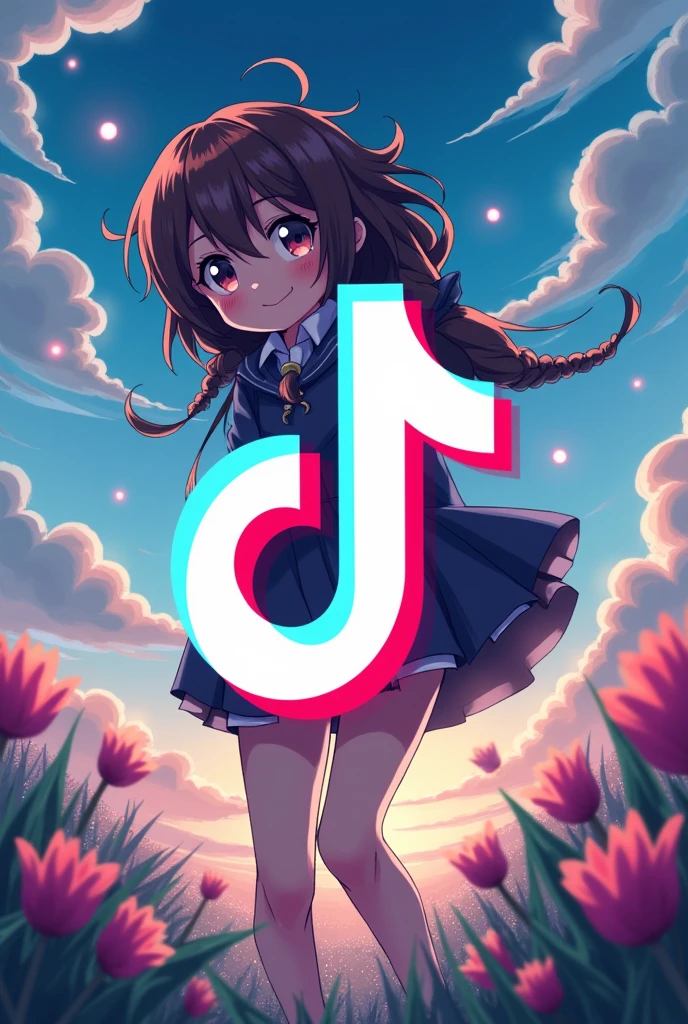 Make my tiktok logo I'm a anime content creator my profile my anime world
