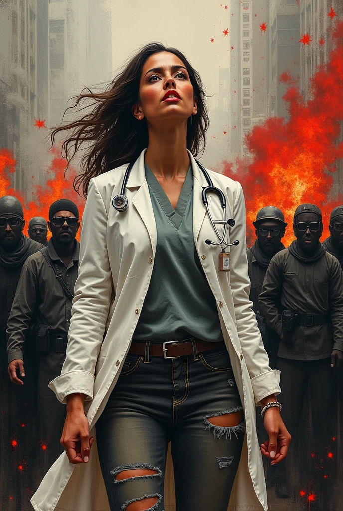 Immortal art of Violent protest against the rapists and killers of a female doctor