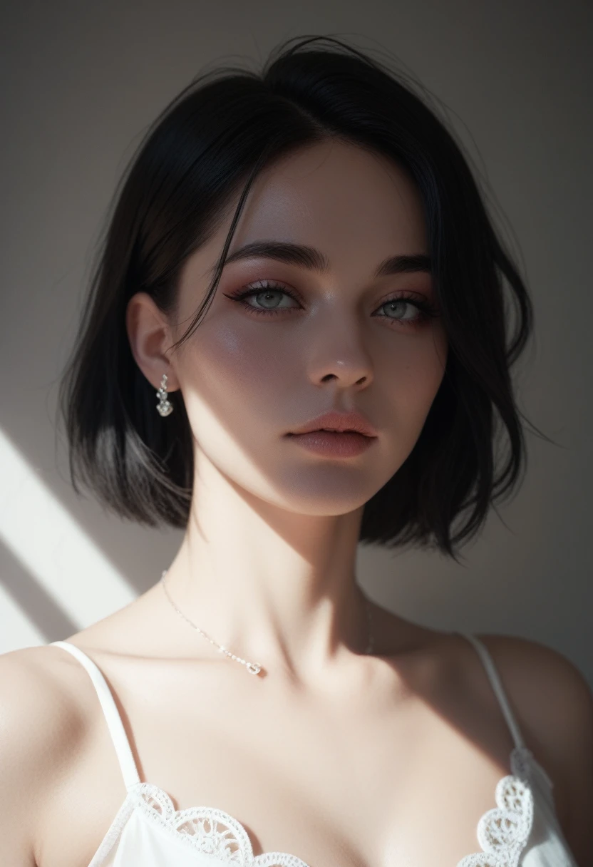 Made entirely of light and shadow,No physical form。The shape of the woman was created by varying the lightness and darkness of the smoke,There is an illusory and mysterious beauty。