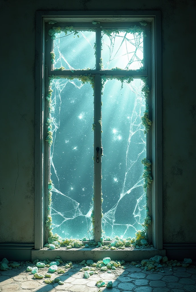 A broken window