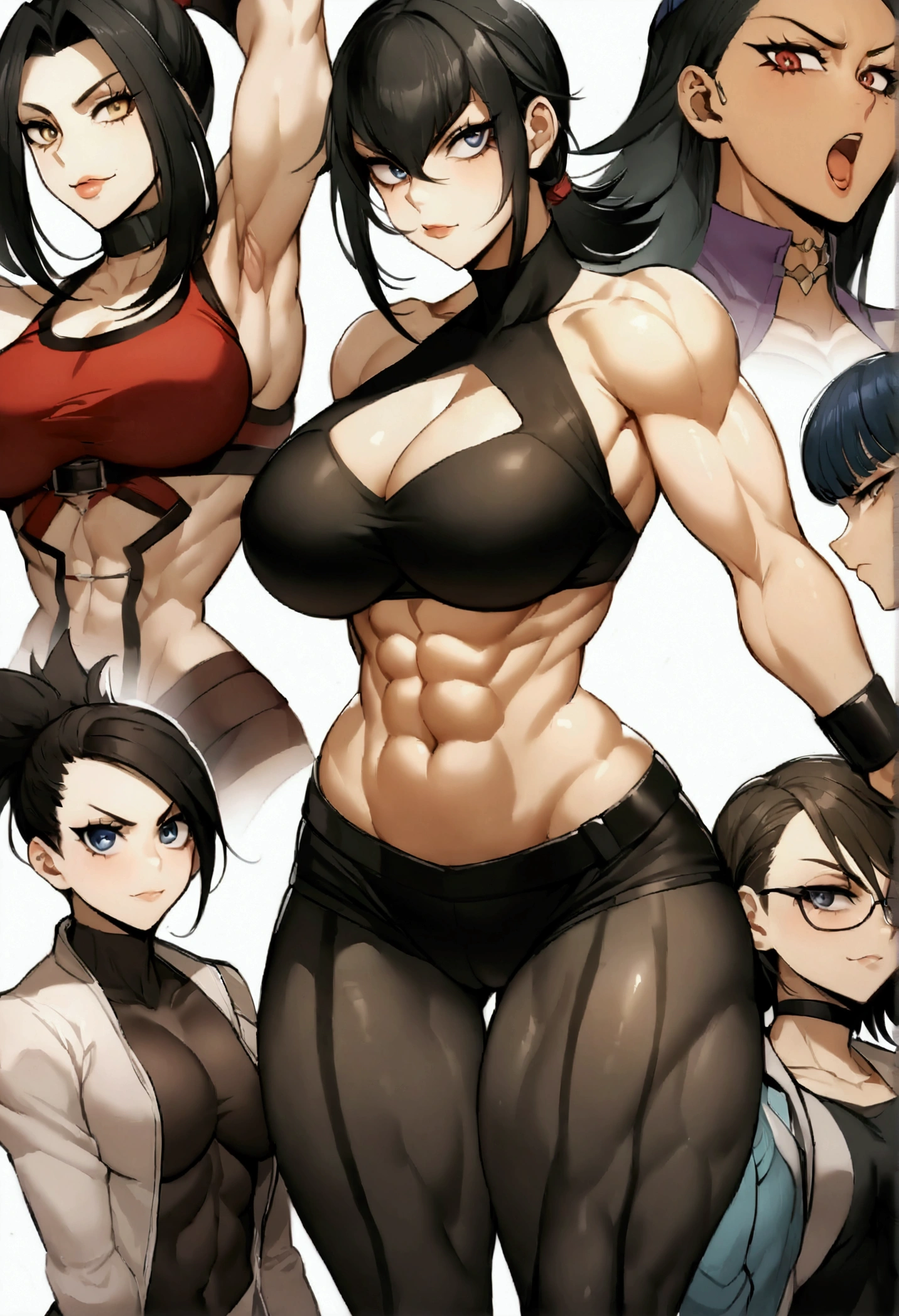 1 garota, cabelo em dois tons, preto por cima, branco na parte inferior 1 gilr, ,perfect anatomy girl muscular girl toned body girl large breasts girl thick girl angry girl best quality girl black hair girl olhos amarelos girl pale girl pale girl,lindo woman brunette, muscular, vestindo leggings curtas com, Meias pretas, cabelo curto, lindo eyes, lindo, olhos amarelos, camisa branca, jaqueta de couro preta, Shorts, legging branca curta, beco escuro cidade meia-calça preta, cabelo em dois tons, preto por cima, branco na parte inferior