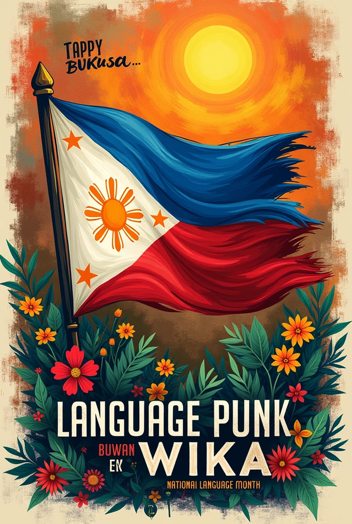 hand-made poster for Buwan ng Wika