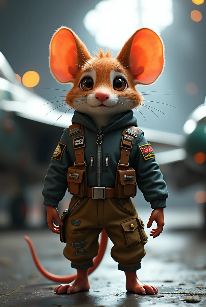 Gus gus in a fighter pilot uniform