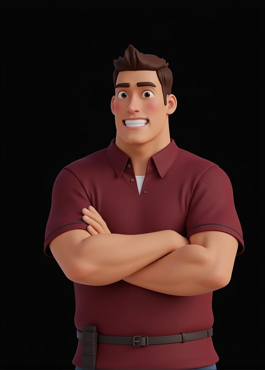3D animation of someone sitting on a horse
