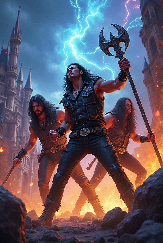 Pantera Disney in battle, holding tool