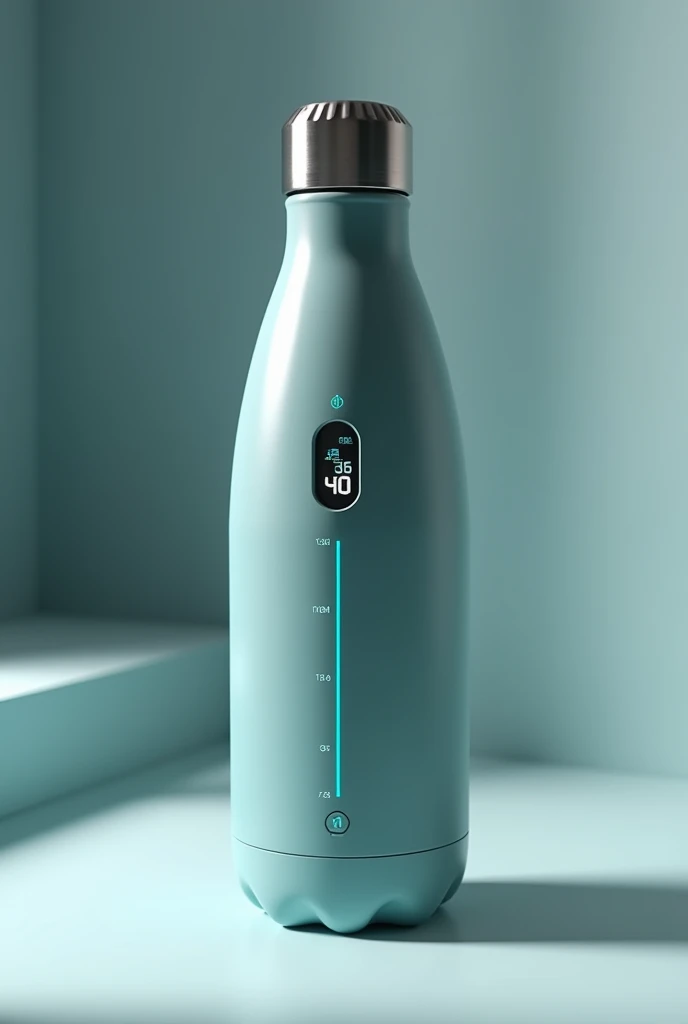 create an image of a tumbler with a hydration tracker on the outside (make it creative and motivating)