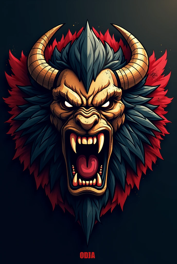 Make a logo for a soccer team Characteristics for the logo That it is scary That it is super realistic And that it is a super good logo The name of the team is Barbarians 