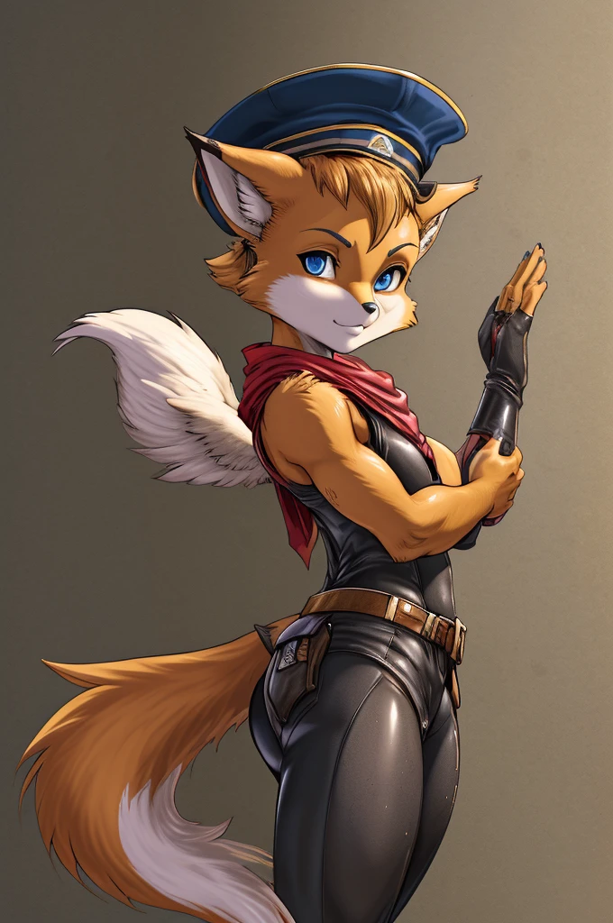 fox, furry male anthro,HD,sharp,boy ((anthro)),1boy,boy,young boy,(look at viewer) ,(perfect eyes),((brown skin)),(beige skin),ltfoxvixen,black eyes,by dr comet,by pochincoff, by jlullaby,by kingbang,by obui,by ZeroQrisu,by sparrow,by gmeen,Thief,farmer outfit,((simple background)),(gray background)