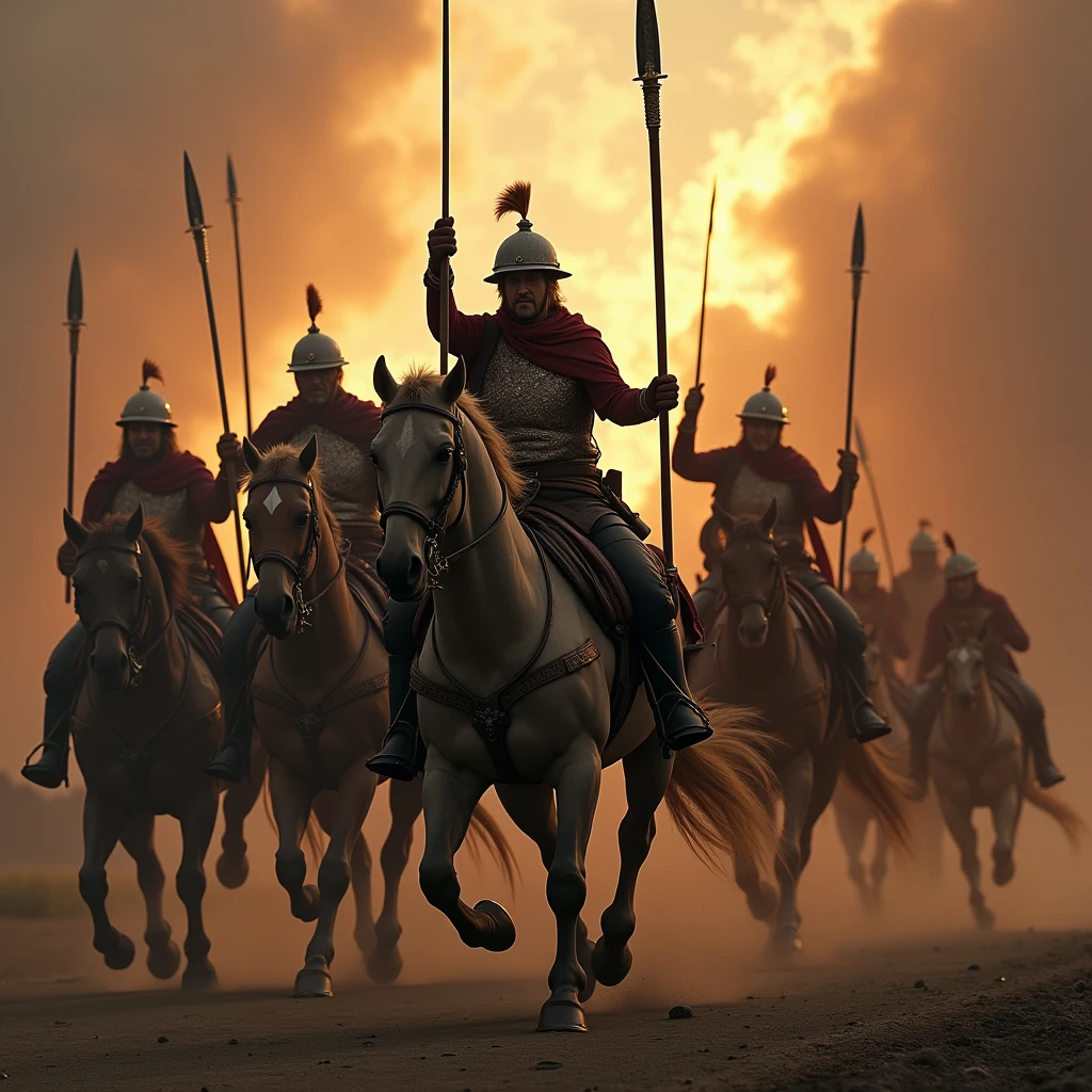 Powerful and awe-inspiring warrior army