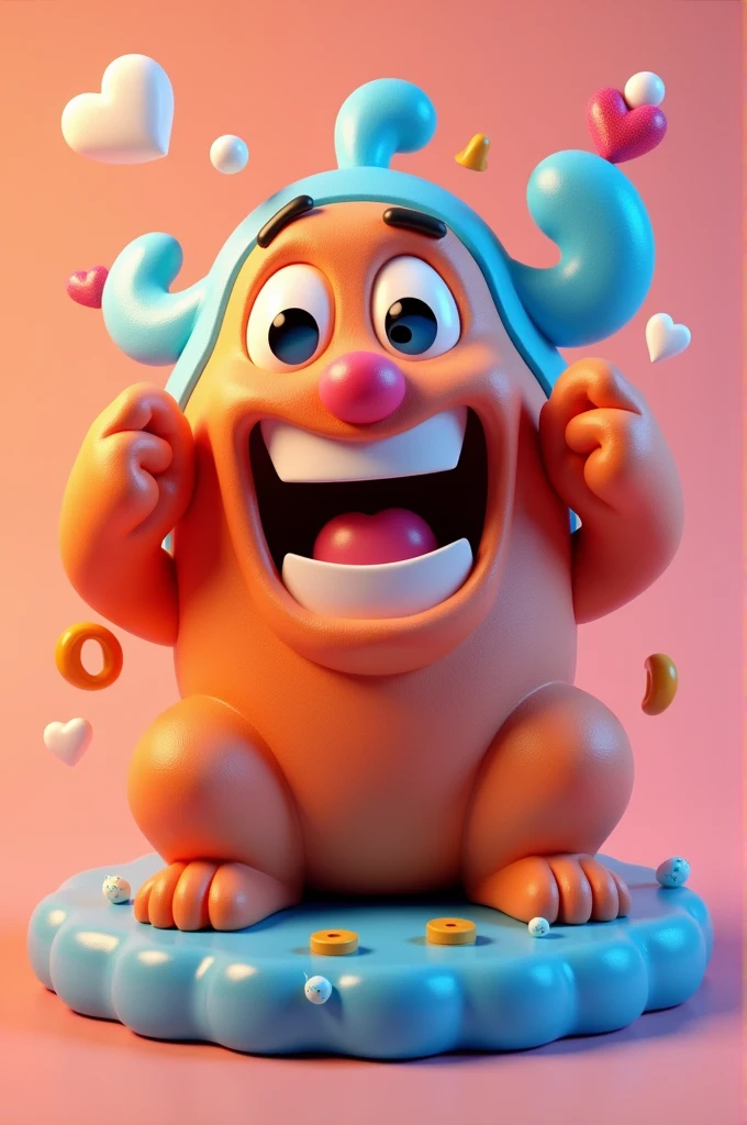 Create a 3D logo for a Funny Comment Video
channel. The logo should convey