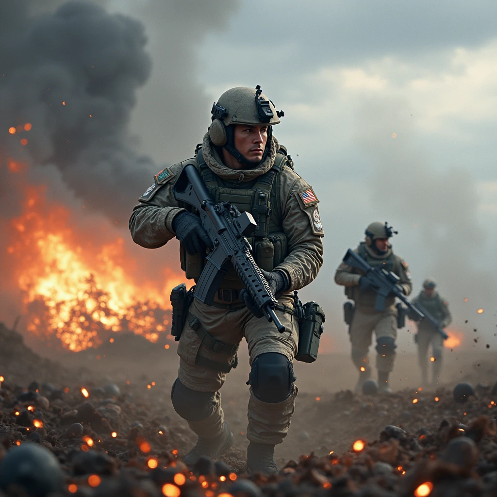 Powerful and awe-inspiring armed forces
