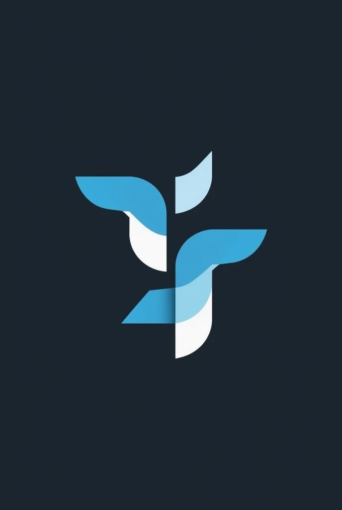 Create a wordmark logo : TS, just white, black and blue