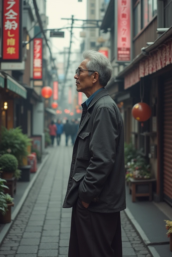 Japanese、poet、middle aged、Tokyo、Living in Hatsudai、Not wealthy