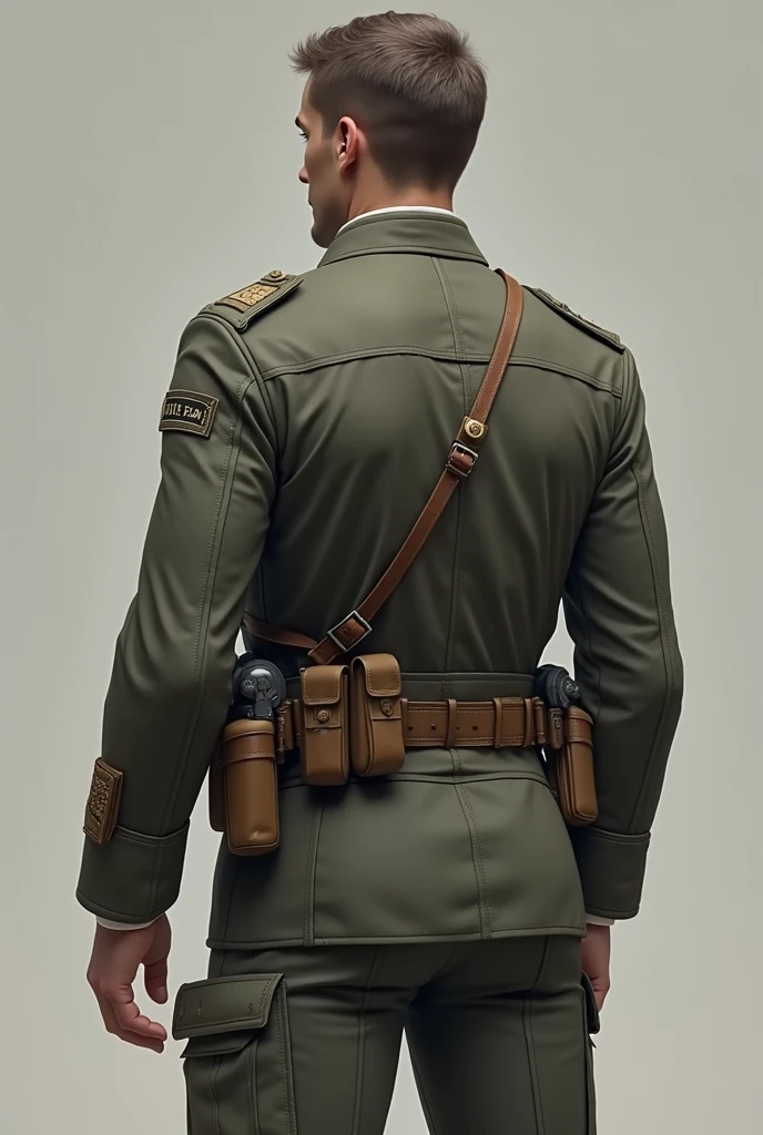 Create a picture of this uniform from the back