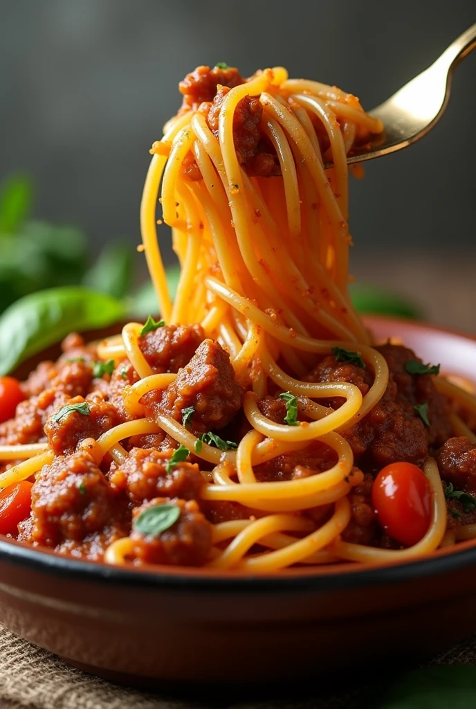 Spaghetti、meat