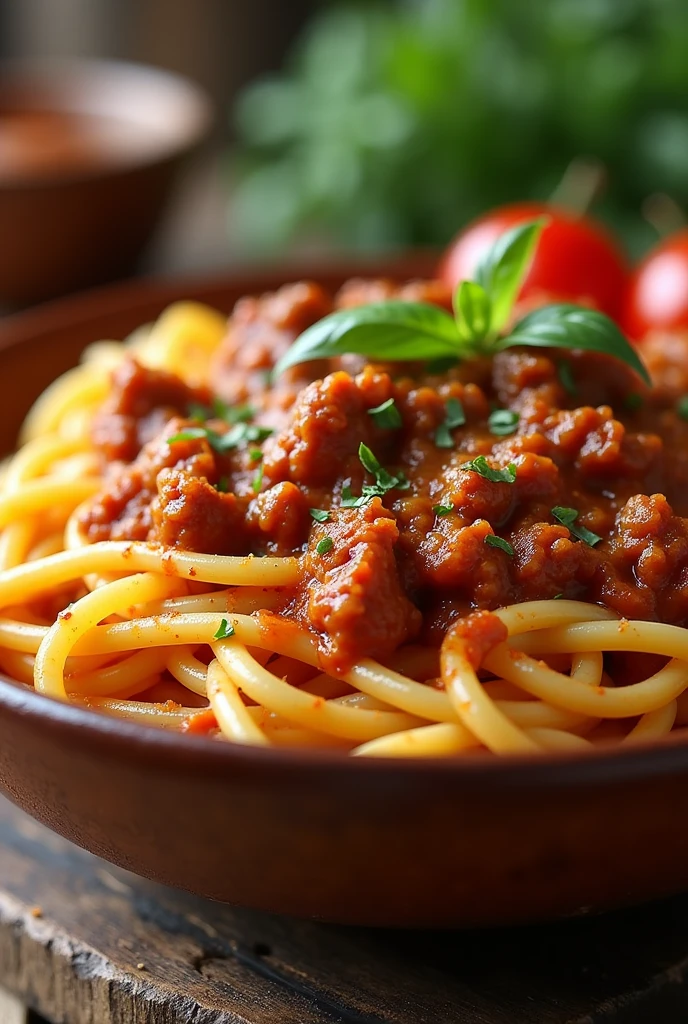Spaghetti、meat
