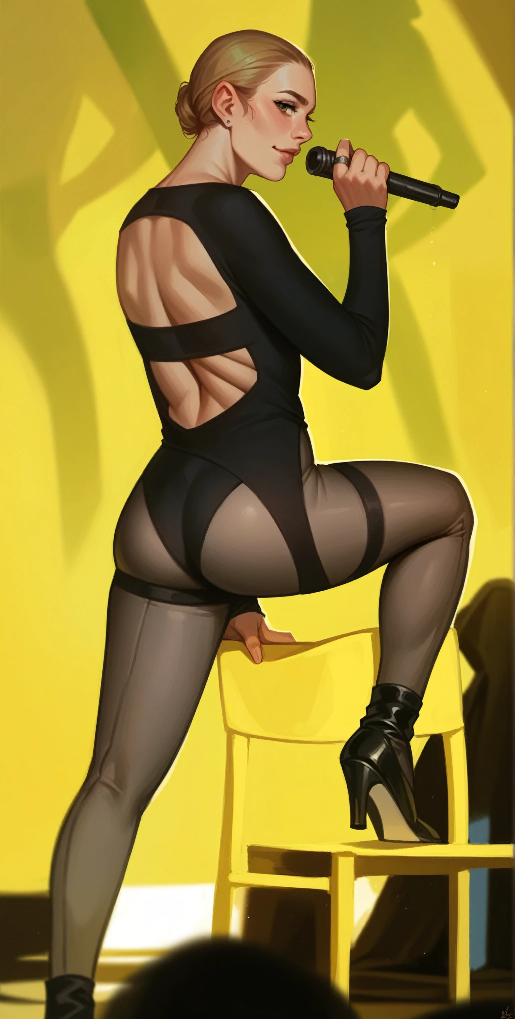 A beautiful woman posing for a photo