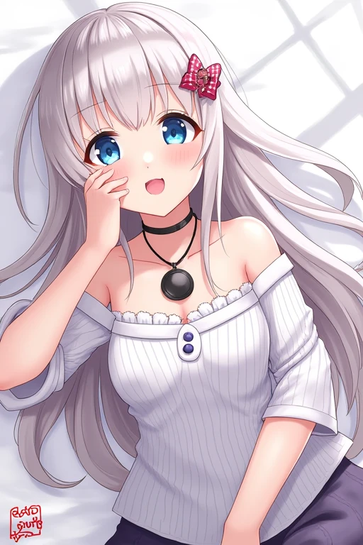 One person, High resolution, chest, Long Hair, blue eyes, accessories, tongue, tongueを出す, 大きなchest, Ahegao, Sleepy, A seductive smile, anime, High resolution,
