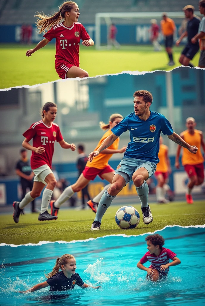 A draft of sports activities for a website