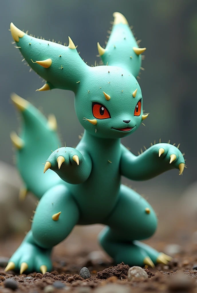 A Cactus in a Vaporeon Costume, attack position