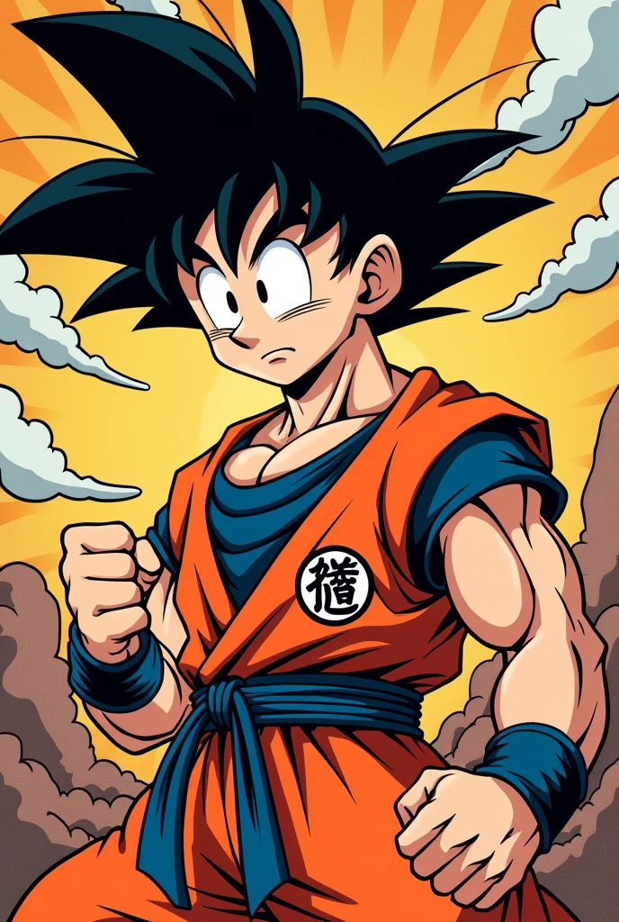 Comics style goku