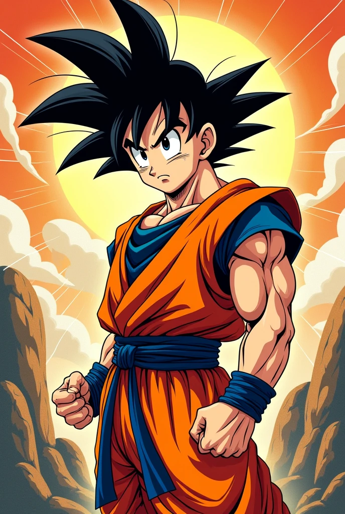 Comics style goku