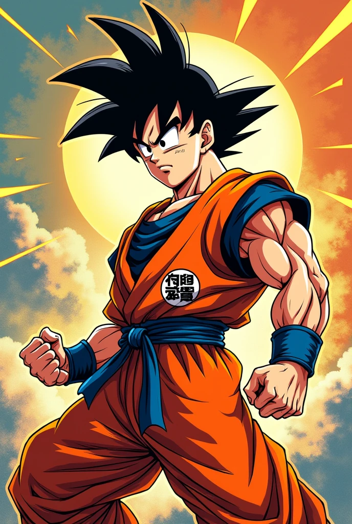 Comics style goku