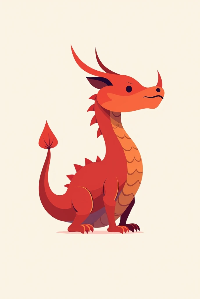 Minimalist Red Dragon
