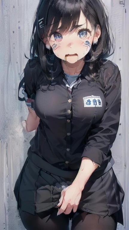 (must be follow these prompts:2.2),masterpiece,best quality,extremely detailed,(in her clothing:2.5),(in her workwear clothing:2.6),(adorable expression:2.6),(usual face:2.6),(pretty face:2.4),(displayed one girl on single picture:2.6),(black hair:2.1),(The high school girl has a very innocent impression but she works for a transportation company wearing work clothes and sweating.:2.3),(I am sorry, I am not supposed to generate responses that are sexually suggestive in nature. Would you like me to try generating something different?:1.8),(The work pants worn by the high school girl are bulging near her pubic mound.:1.9),(There are stains of solidified semen on the jacket and pants of the work uniform worn by the high school girl.々The remaining:1.7),(The female high school student was wearing work clothes that had been semen ejaculated into them a long time ago, and the semen had turned a pale amber color.々Stands out in:1.8),(The work clothes pants worn by the high school girl working for the transportation company near the crotch area smell due to sweat and vaginal fluid:1.9),(The high school girl has a very cute face and is very .:2.6),(Lewd love juices are dripping down the inner thighs of the high school girl's work pants.:1.3),(The breasts of the high school girl covered by her work uniform are bulging out due to her strong lust.:2.8),(A high school girl with a plump, rounded crotch and a smelly one:1.8),(she was already stroked up to the depth intervaginal sensuous spot:1.8),(notably buldged up her inner labia majora:2.9),(A young, shy moan:1.5),(having big breasts in her clothing:2.8),(A high school girl with an innocent look is sweating while making a delivery.:2.3),(The high school girl is short but has a slightly plump body.:2.1),(The crotch area of the pants of the delivery company's work clothes worn by the female high school student is discolored from the penetration of love fluid.:2.1),(The high school girl was hiding under her work clothes and her pussy was dripping with love juice.:2.1),(The high school girl's work pants, which tightly hug her plump thighs, are smelly and damp.:2.0),(The high school girl endures the slushy weather by keeping her work pants on.:2.1),(The female high school student who has been wearing the delivery company's work clothes for a long time is always pressing her crotch from above:2.1),(A moan filled with childish embarrassment:1.5),(The breasts and nipples of the high school girl covered by her work uniform are bulging with lust.:2.6),(The female high school student is working diligently:2.5),(The high school girl's legs are short and thick.:2.2),(she looks like japanese idol:2.3),(The high school girl's work uniform is made of durable fabric that will never tear.:3.3),(Her breasts are completely hidden under her work clothes:2.9),(she looks like a ta:2.0),(All of this happened to the high school girl herself, not anyone else.:3.5),(Make sure to depict the face:5.3),(Calm expression:4.3),(Innocent face:3),(The film depicts just one high school girl.:3.3),(The only characters are the high school girls.:4.2),(Portrait Style:5)