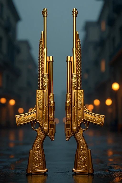 Golden sniper rifles