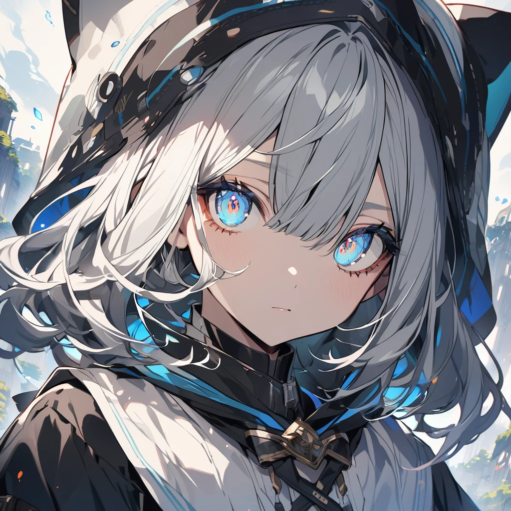 two clear eyes staring straight into the viewer