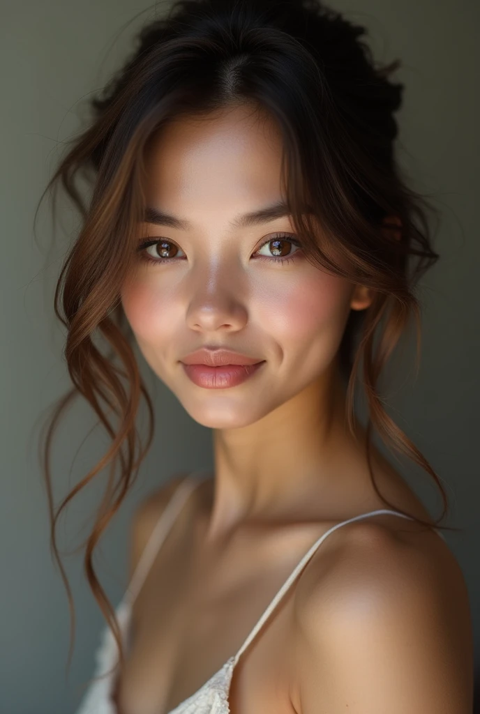 High-quality photo of a very beautiful girl aged 18-20, slim body, white skin, beautiful eyes, very sexy. Realistic photo taken with a professional 8k camera, very sexy and beautiful.