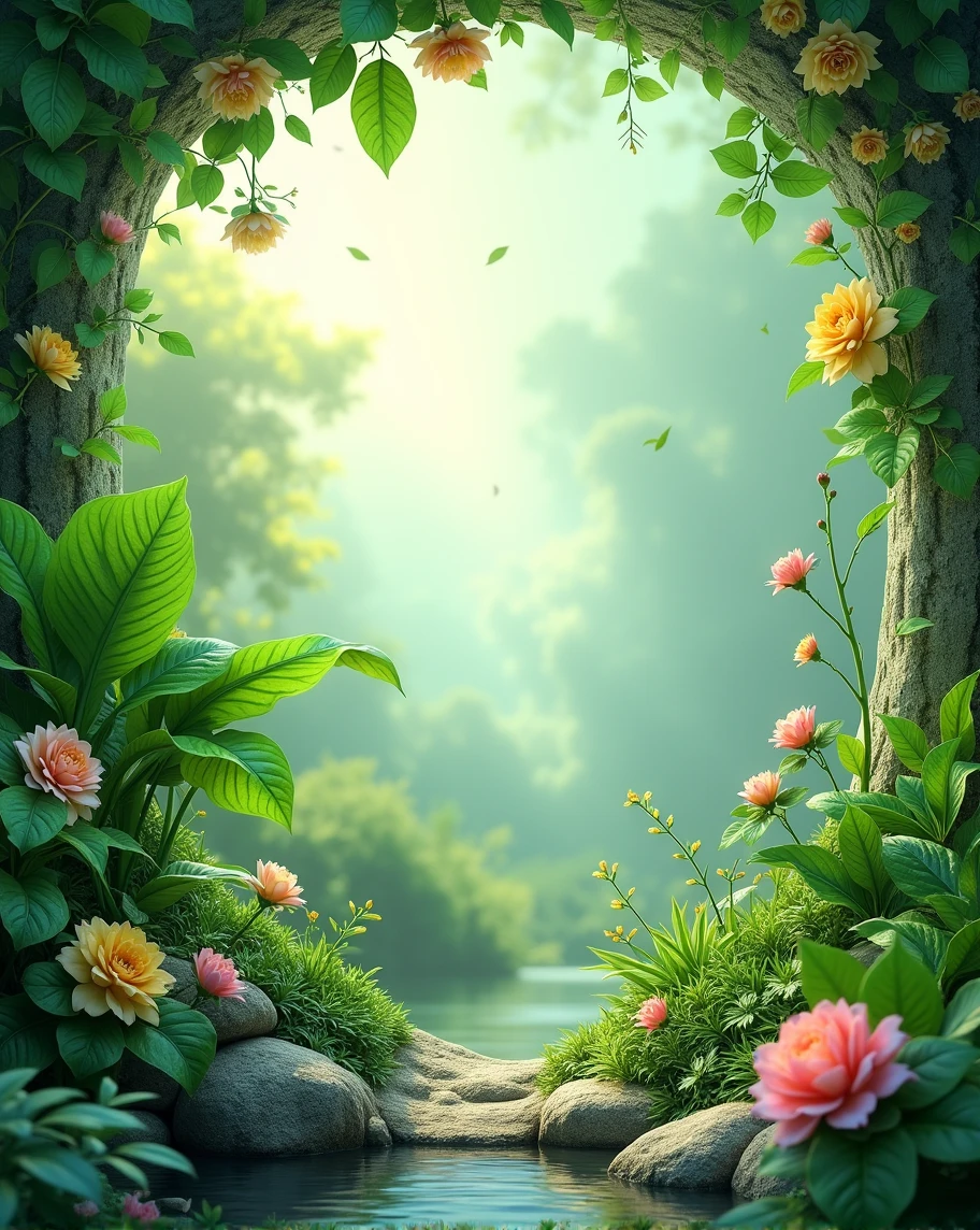 4K, plant background