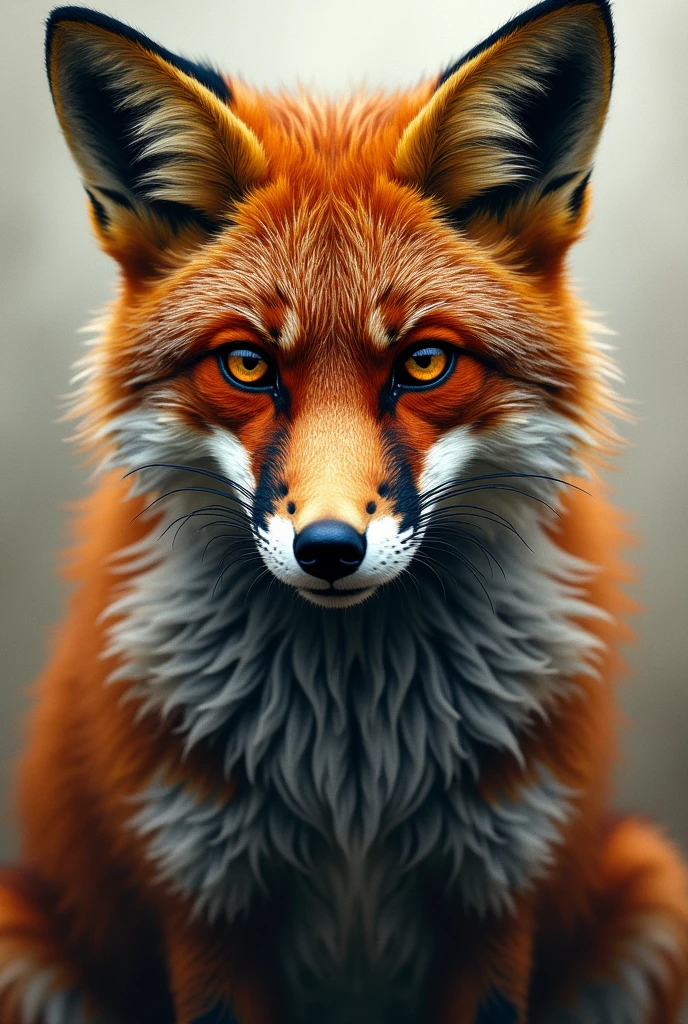 Fox,stare,tattoo