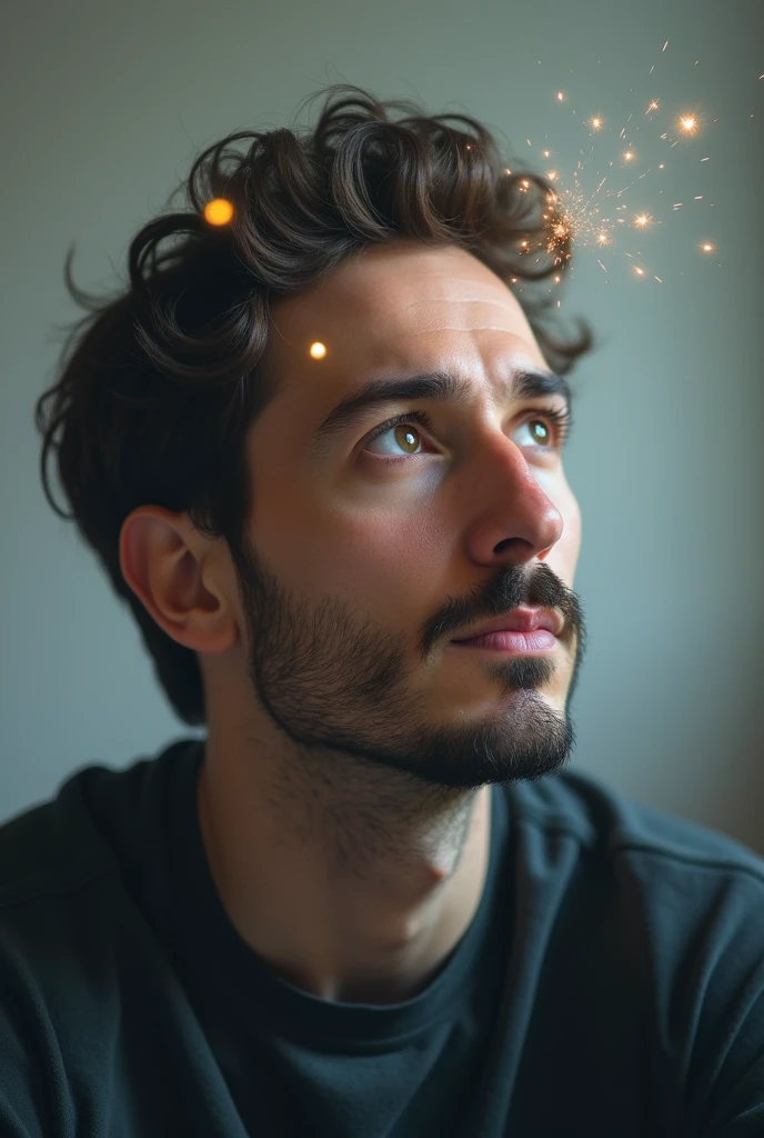 man having an idea