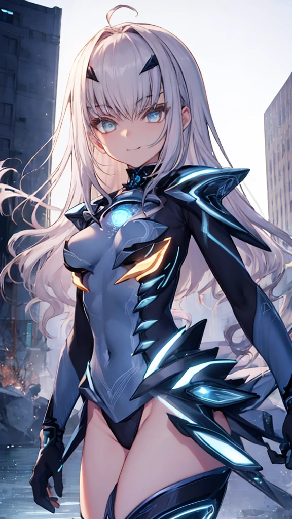 Explain the whole,Browsing Caution,最high quality,High resolution, Very detailed,Game CG,Dutch Angle,緻密でBeautiful Eyes,beautiful girl,Chest Focus,(Captivating smile),  leotard，armor, 装甲dress, 黒いgloves, Blue Armor, Blue dress, breastplate, dress, drop down, gloves, mask, Shoulder rest, 短いdress, shoulder armor,Thigh-high boots，semi-realistic,1 Stasend, armorを着たdress, Blue Armor,((Very detailedな背景)), (((Cowboy Shot,Dynamic Angle)))，1 person,,(Glowing Skin:1.3),(beautifully濃厚な肌),(Thinning hair), masterpiece, high quality, High resolution, Confused,(beautifully、beautiful:1.2), Beautiful Hands, (4K), 8k, Perfect balance,(Highly detailed CG Unity 8k wallpaper), Perfect hands, Embarrassing, blush, Light_vestige,Intricate details,Written boundary depth, extremely delicate and 美しい,Professional photography, Bokeh, High resolution, Sharp details, 最high quality, Thick thighs,Beautiful Eyes, Beautiful background, Outdoor，
