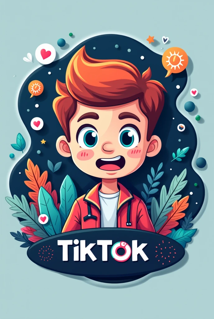 Logo for a TikTok page with a theme of humor and intelligence about psychology 