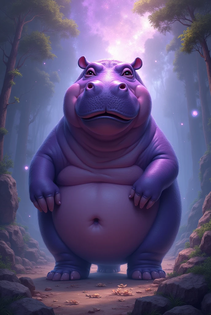 Holy mother purple hippo