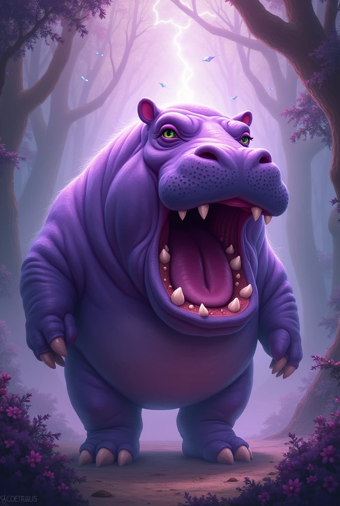 Holy mother purple hippo