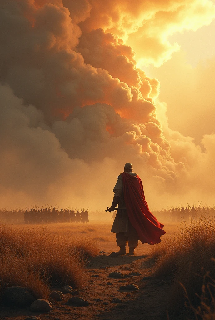In the wilderness stood a man with a drawn sword, who was a general in the Lord's army.
BREAK
The king's army was surrounded on all sides by an army of 180,000 men.
BREAK
The king gave up and looked out over the wilderness, waiting all night for the king to surrender.
BREAK
When the king decided to surrender, he went out of the castle the next morning and found a pile of 180,000 corpses of the enemy army.
BREAK
They had fallen by the sword of the general of the Lord's army.
BREAK
Thus, the king was saved.