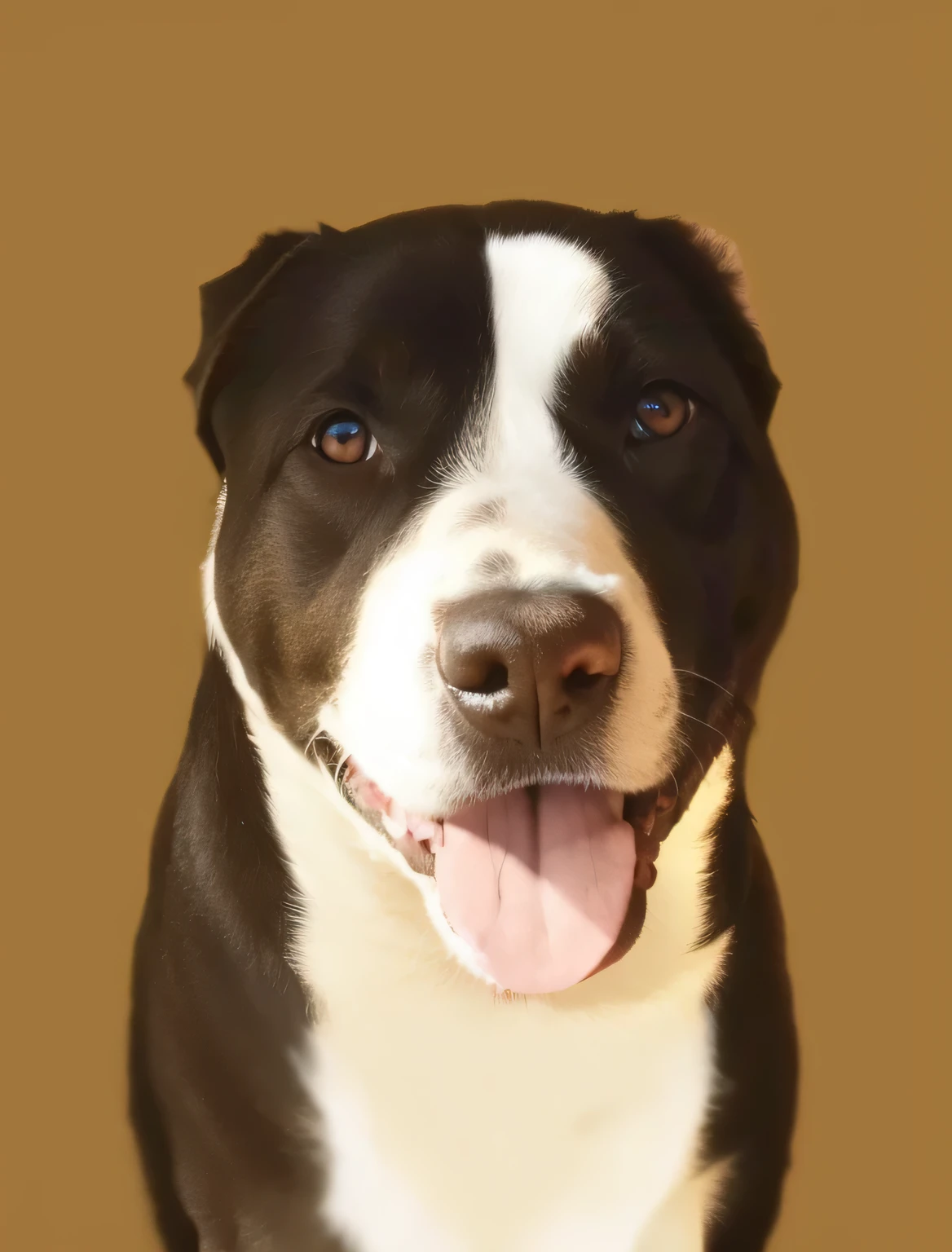 a very cute furry dog, hairs drawn like cartoon, perfectly drawn eyes, eyes like a cartoon drawing, beautiful eyes, perfect eyes, she is very happy, she is smiling, the image is very detailed