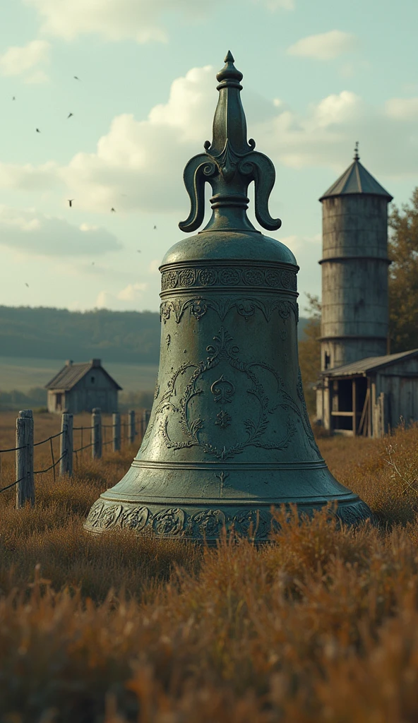 Old bell farm cinematic hyper realistic