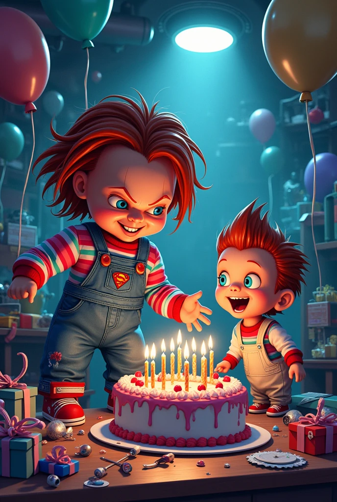 Chucky's Birthday with Jimmy Neutron.