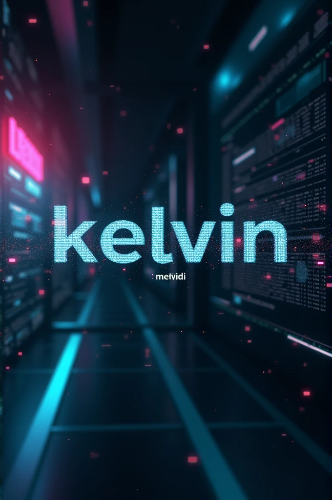 Image with the name Kelvin in one corner and in the center the phrase that says we have already started the stream