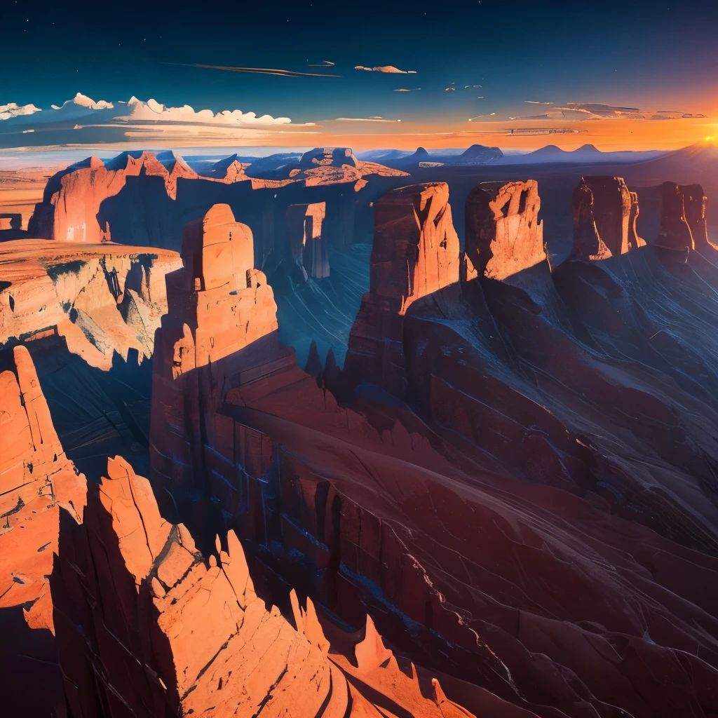 mountains with a large rock formation in the middle of them, a digital rendering by Carl Rahl, flickr, naive art, chiseled formations, epic land formations, beautiful new mexico landscape, incredibly beautiful, layers of strata, amazing color photograph, wyoming, oklahoma, dramatic earth colors, “ aerial view of a mountain, red peaks in the background, photorealist