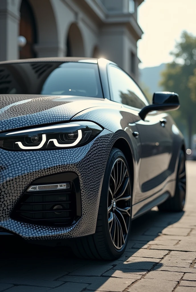 Create a bmw1 with a grey design, make a nice pattern there