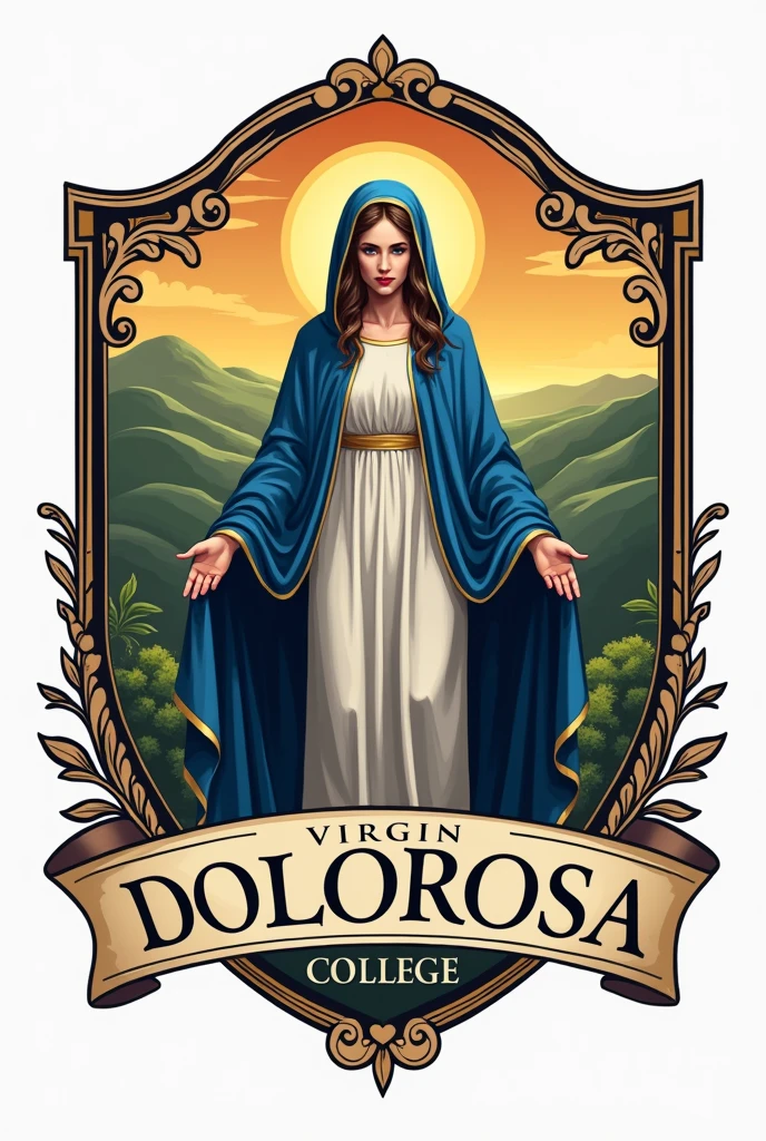 Virgin Dolorosa College Football Club Selection Logo 