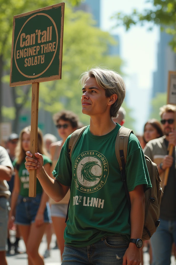 Person protecting the environment 