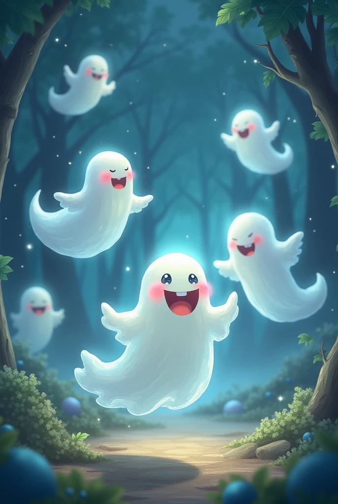 Cute ghosts and spirits