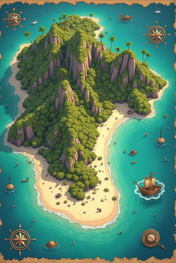 Map of a island